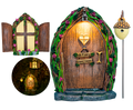 Opening Fairy Door and Window for Trees with Light
