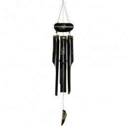 Bamboo Windchime Dark Brown & Gold