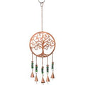 Brass Bell Chime Large - Copper Metal Tree of Life