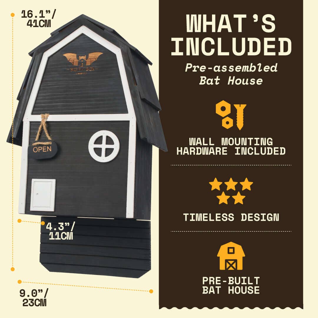 Bat Barn Junior Cedar Bat House 2 Chamber Pest Control Pro