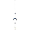 Crystal Hanging String - AB Crystal Tear Drop w/ Moon & Star Burst Charms