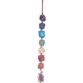 Hanging Rough Crystal String w/ Tassels - Chakra