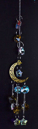 13"  Golden Crescent sun catcher