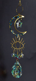 16"  Evil Eye Crescent sun catcher