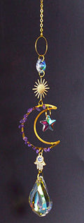 16"  Celestial Crescent sun catcher